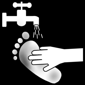 wash the feet